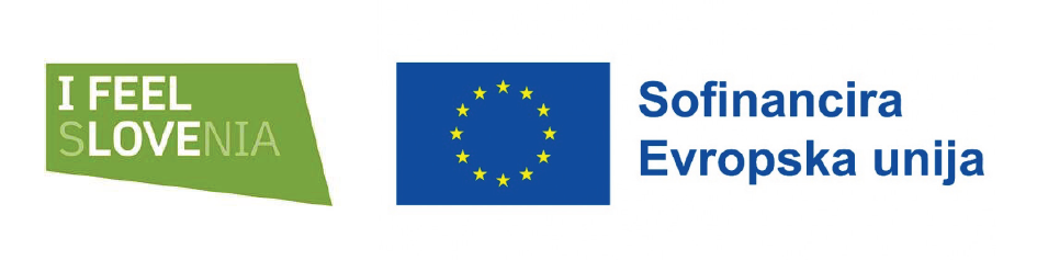 Logotip - I feel Slovenia in Sofinancira Evropska unija